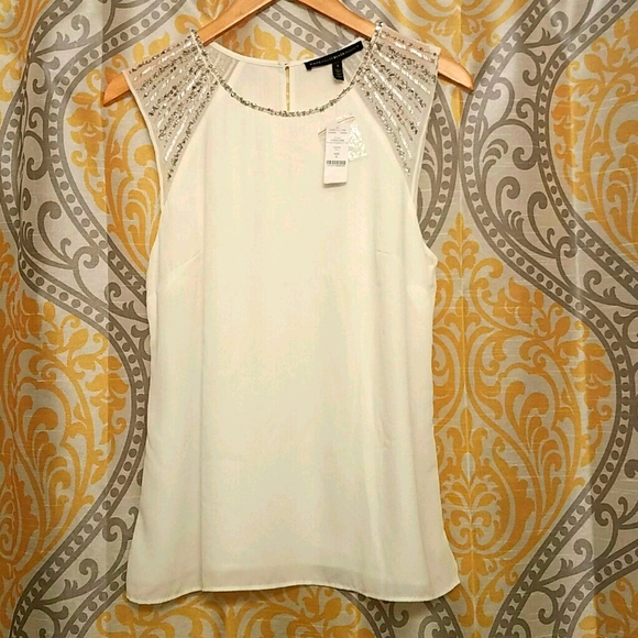 White House Black Market Tops - NWT Beaded Top